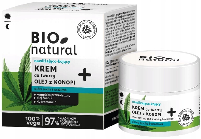 

Ideepharm krem do twarzy kojący Olej Konopny 50ml