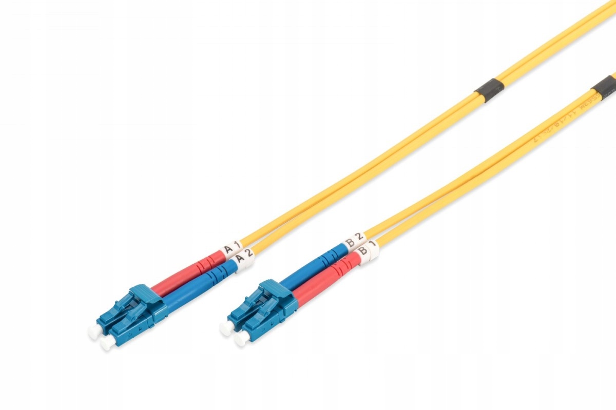 Digitus Patchcord Fo Singlemode 09/125 OS2 LC-LC duplex 2m Żółty