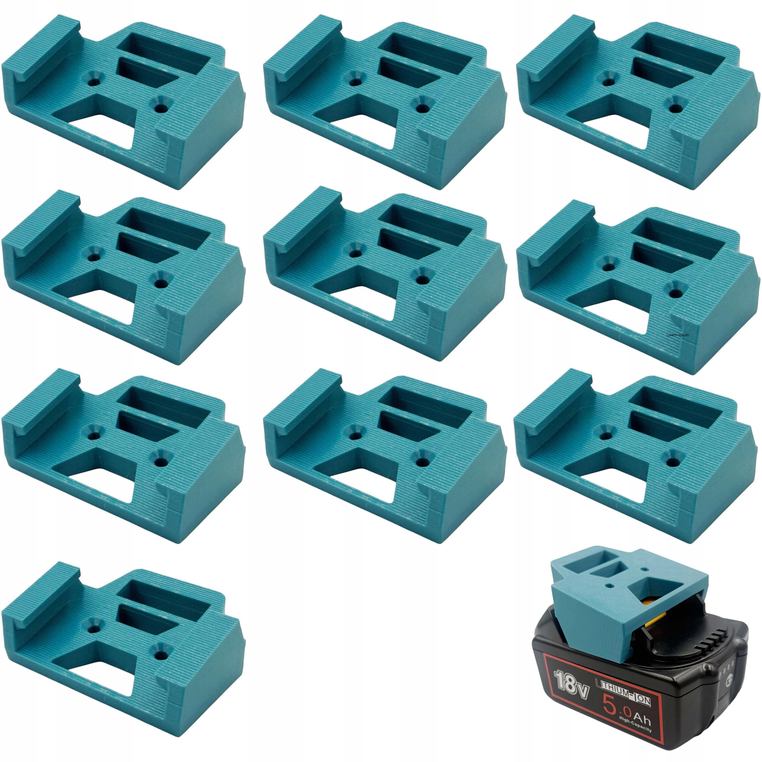 Držák na baterie je vhodný pro Makita Lxt 18V mini 10 Ks.