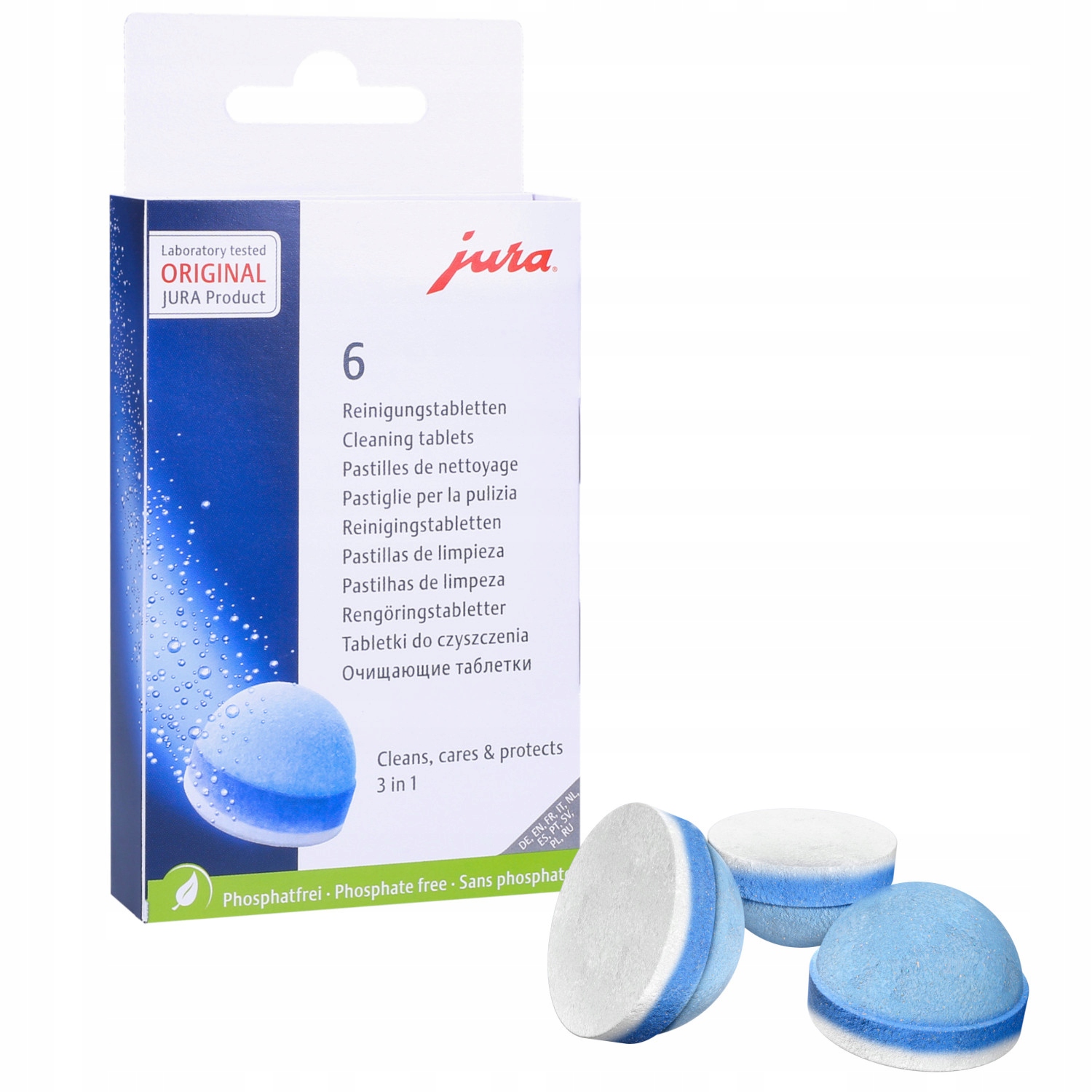 

Tabletki czyszczące Jura 3-fazowe 6szt. Oryginalne