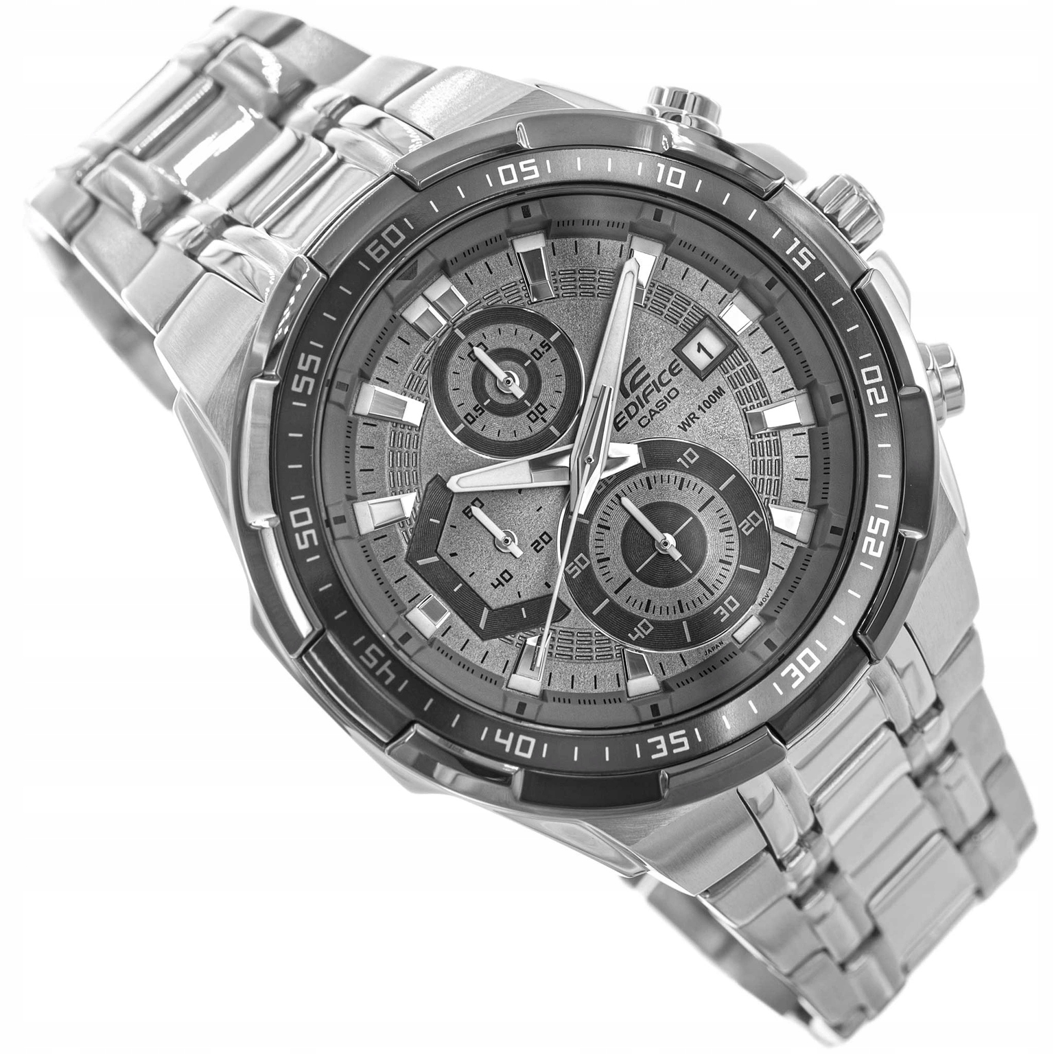 Pánské Hodinky Casio EFR-539DE-8AVUEF Stříbrné Na Náramku Chronograf 100 M