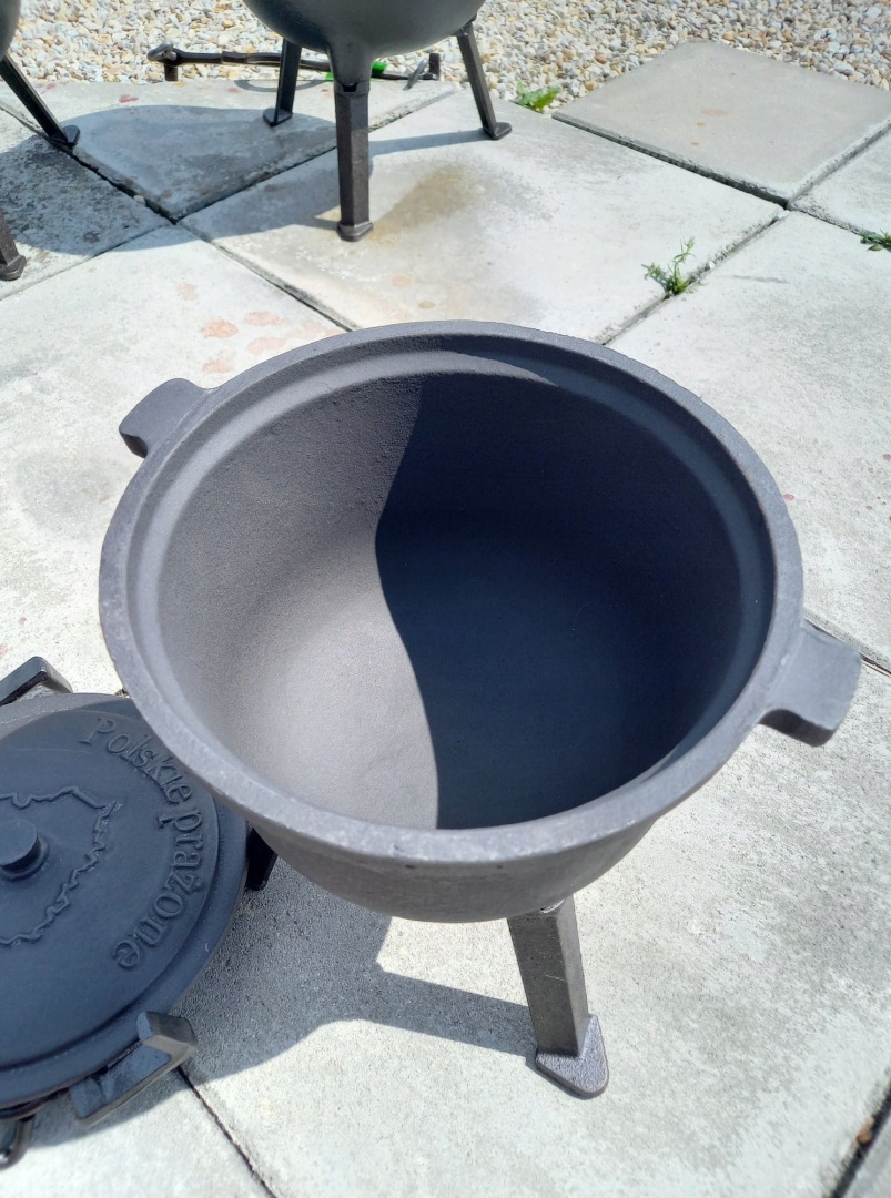 Garnek na prażone Kociołek myśliwski żeliwny 4l Kod producenta 4