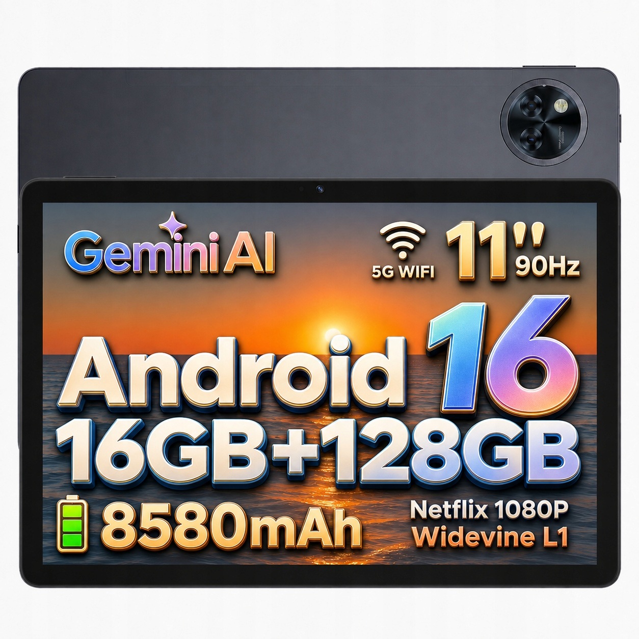11 hüvelykes tablet Doogee U11 16/128GB 2TB 8580mAh 90Hz/WIFI/OTG/Android 16/GPS