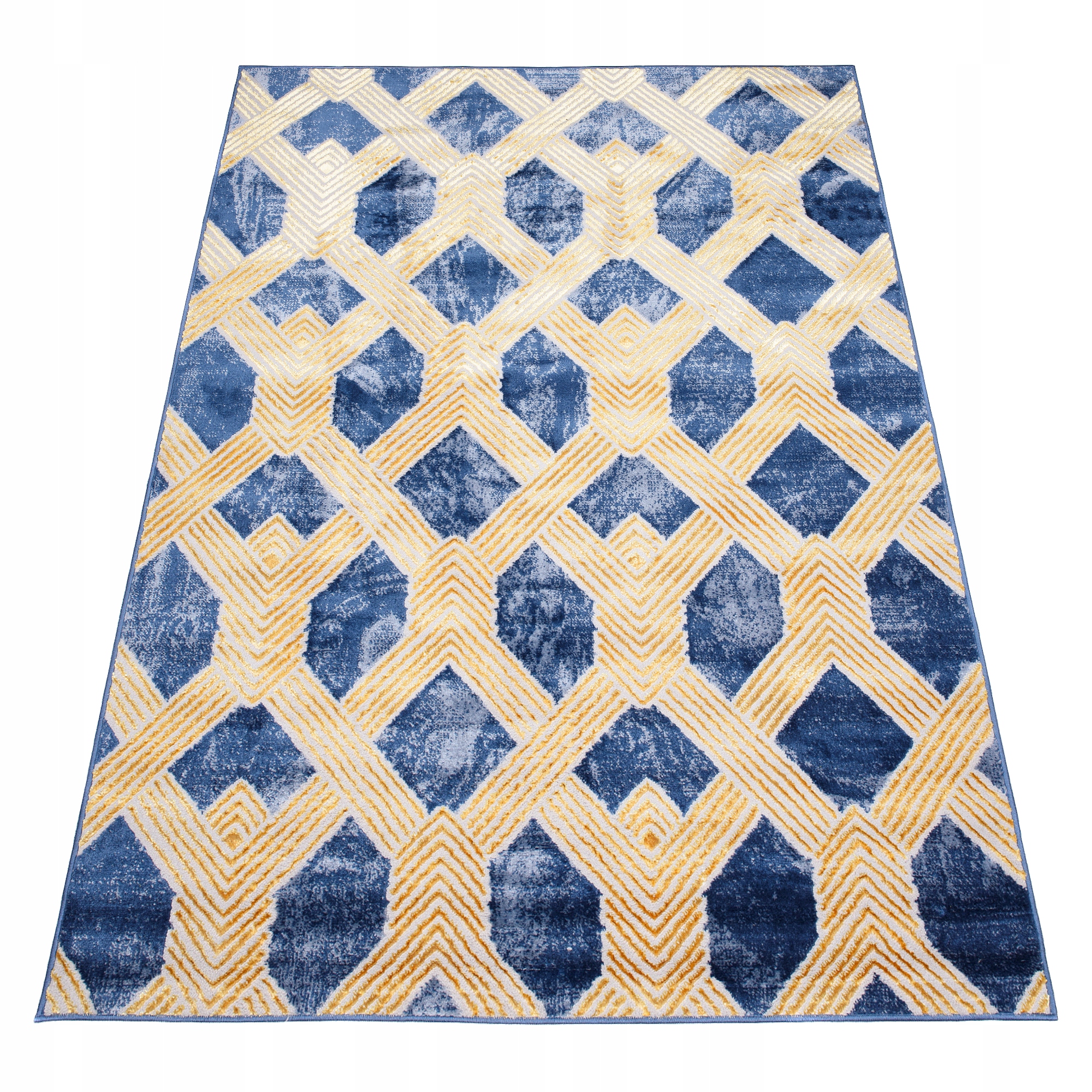 Koberec Zlatý koberec 140x200 Dvouúrovňový shine