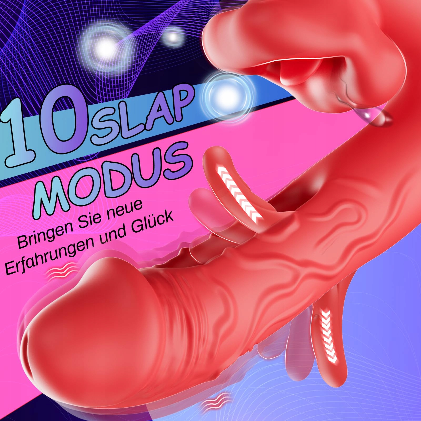 SILIKON G-PUNKT Wibrator Dla Kobiet Cichy Realistyczny Dildo 10 Trybów — miniatura 3