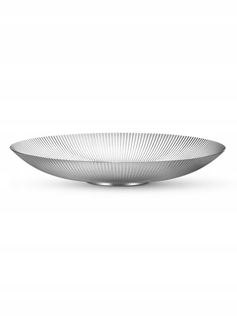 Georg Jensen Bernadotte Oceľová miska Dekoratívna miska 32 cm Strieborná