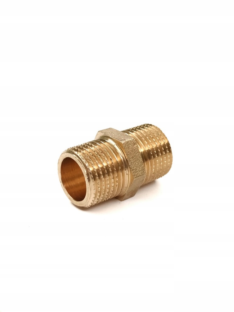 

Nypel mosiężny 1/2" DN15 Długi