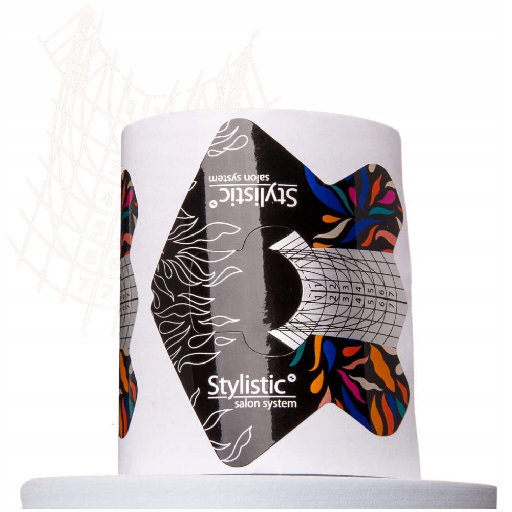 Palu Stylistic Szablony do żelu formy do przedłużania paznokci 100szt SEOL