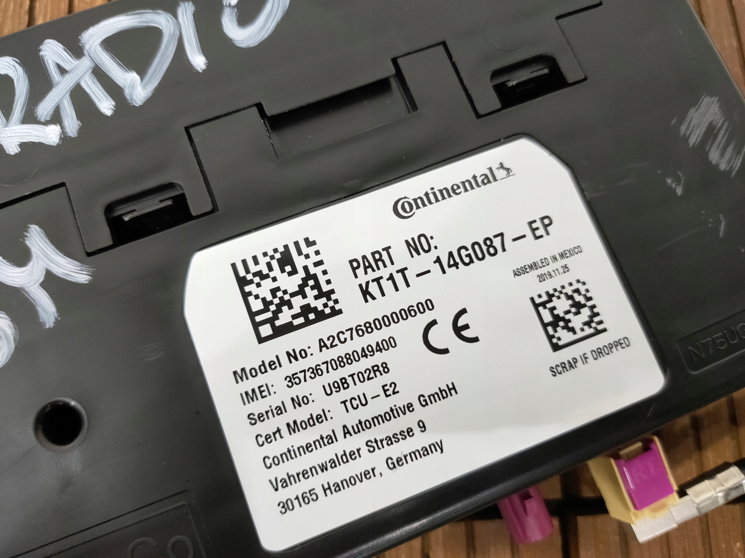 TRANSIT CUSTOM 19-24 module control unit BLUETOOTH KT1T-14G087-EP OE
