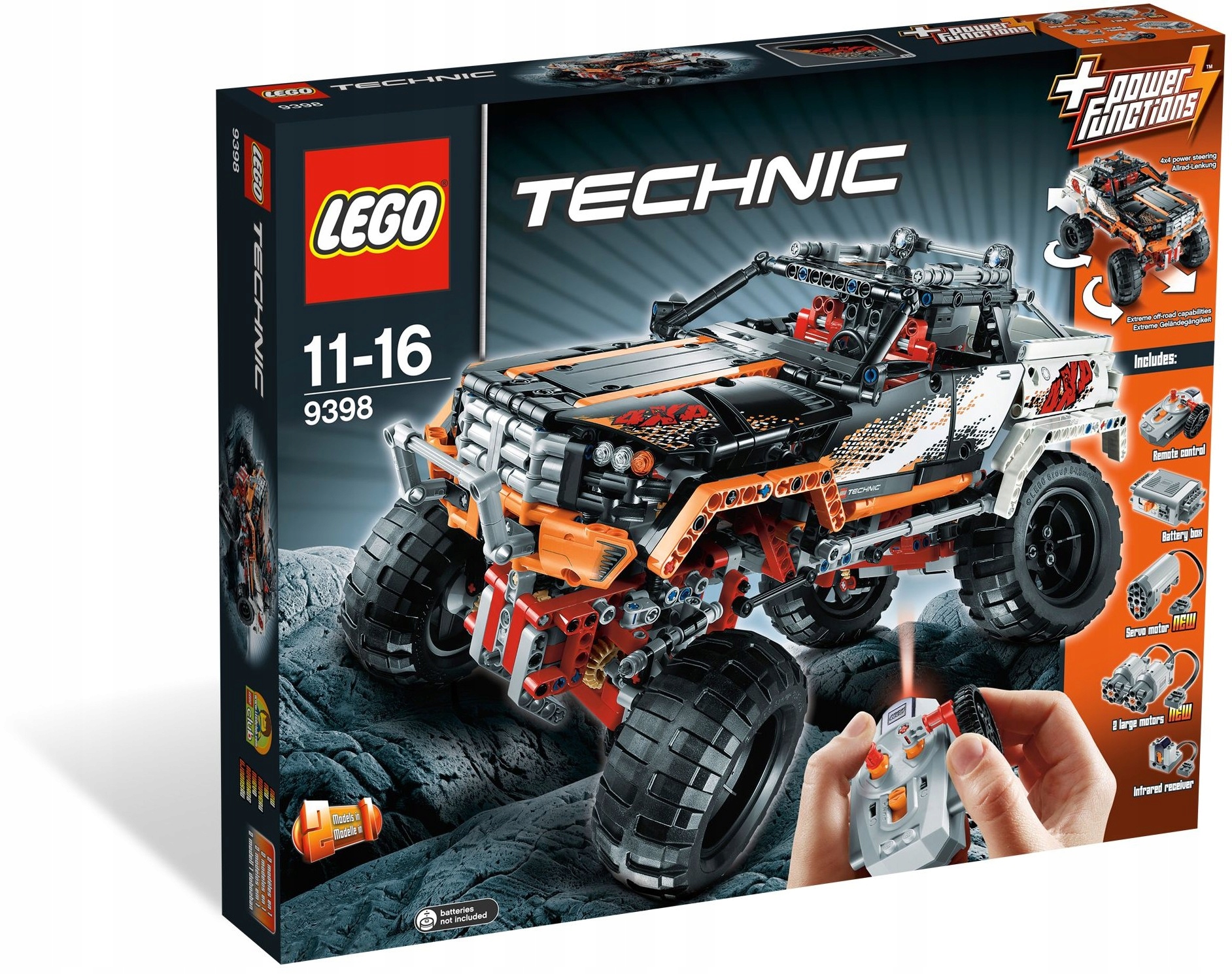 

Lego Technic 9398 Wóz z napędem 4x4 2 w 1