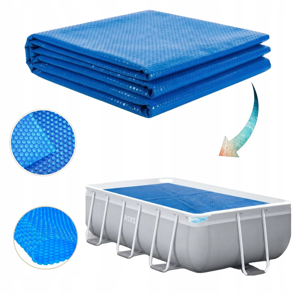 Solar 220qm fólie Intex Prism Frame 300 x 175 cm