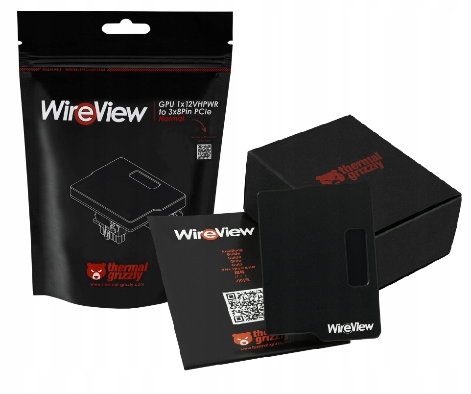 Thermal Grizzly WireView Gpu 1x 12VHPWR to 3x 8Pin PCIe měřič Normal