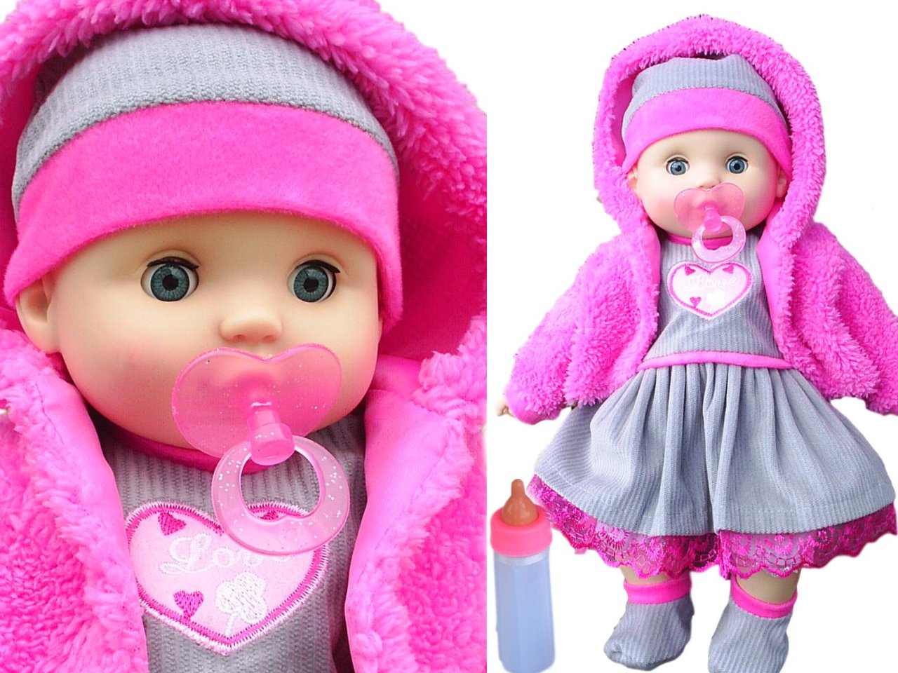 

Lalka Jak Żywa, Mówi I Śpiewa, Smoczek, Butelka