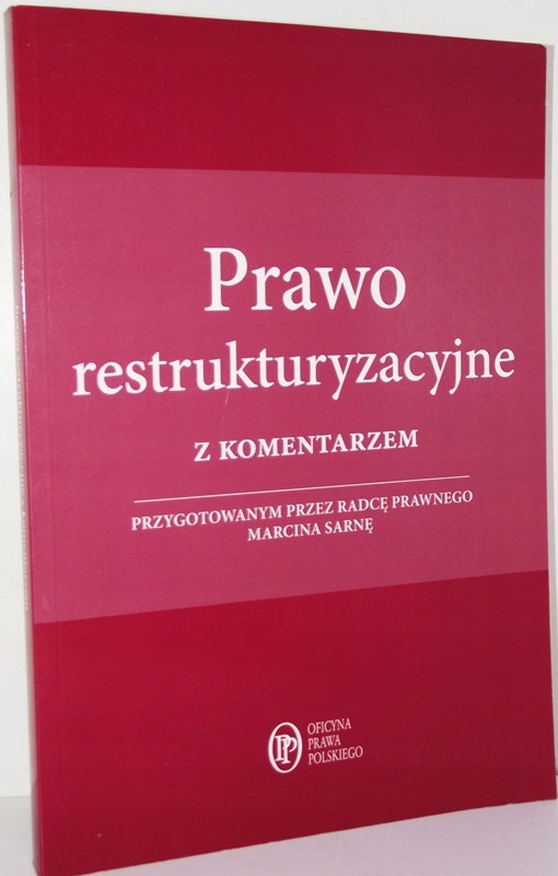Prawo Restrukturyzacyjne Z Komentarzem