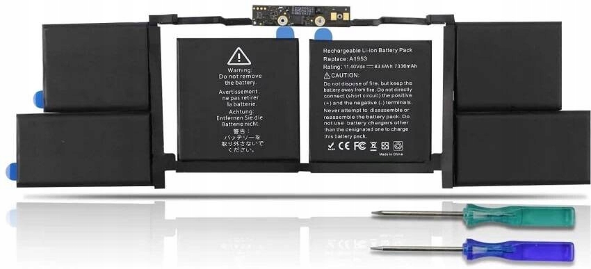 Bateria A1953 A1990 Apple MacBook Pro 15 A1990 11.4V akumulator ogniwo nowa