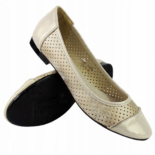 

Buty Baleriny Baletki Damskie Wsuwane Ażurowe r 37