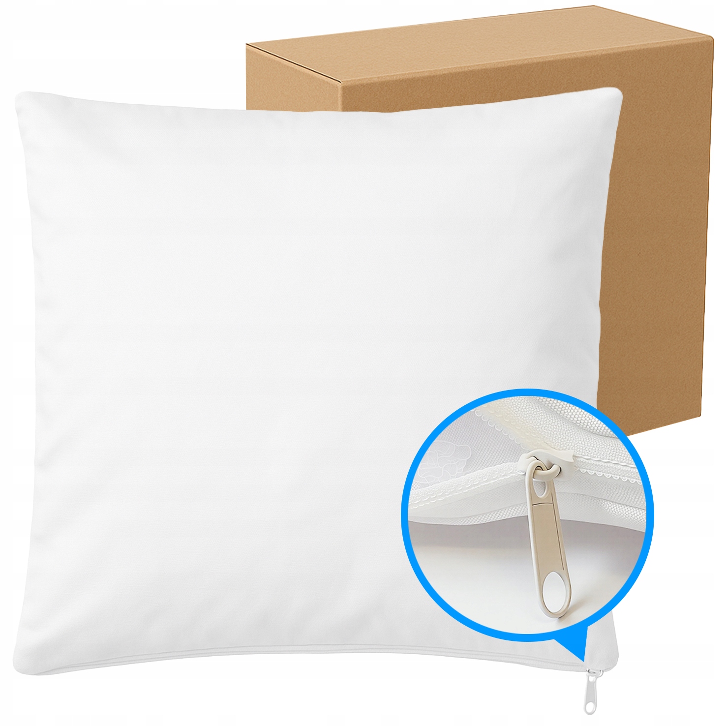 50 x Obliečka na vankúš 40 x 40 cm na zips pod potlač z mikrovlákna