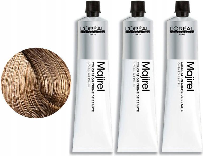 Loreal Majirel 8.0 3 x 50 ml hluboký světlý blond permanentní barva
