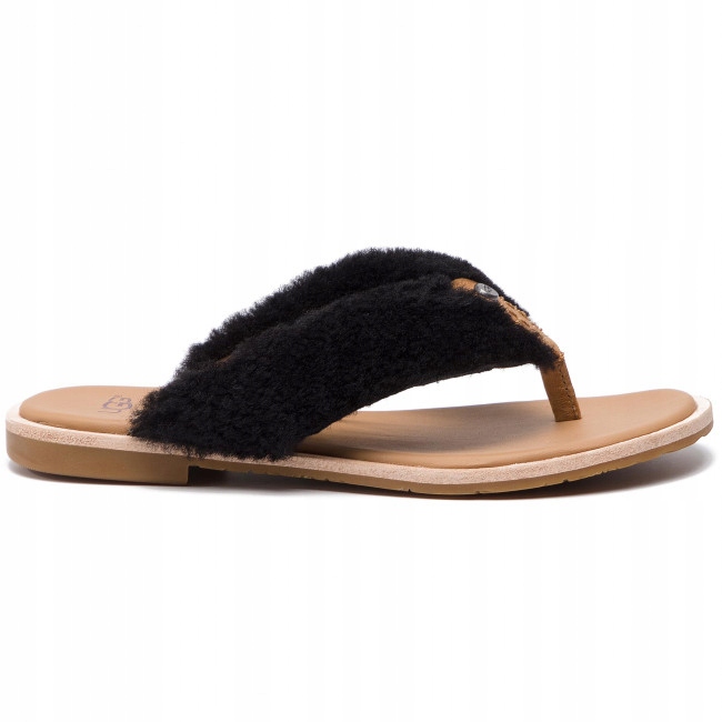 Ugg 1101030 Japonki Damskie Skóra Czarne 36 Snf