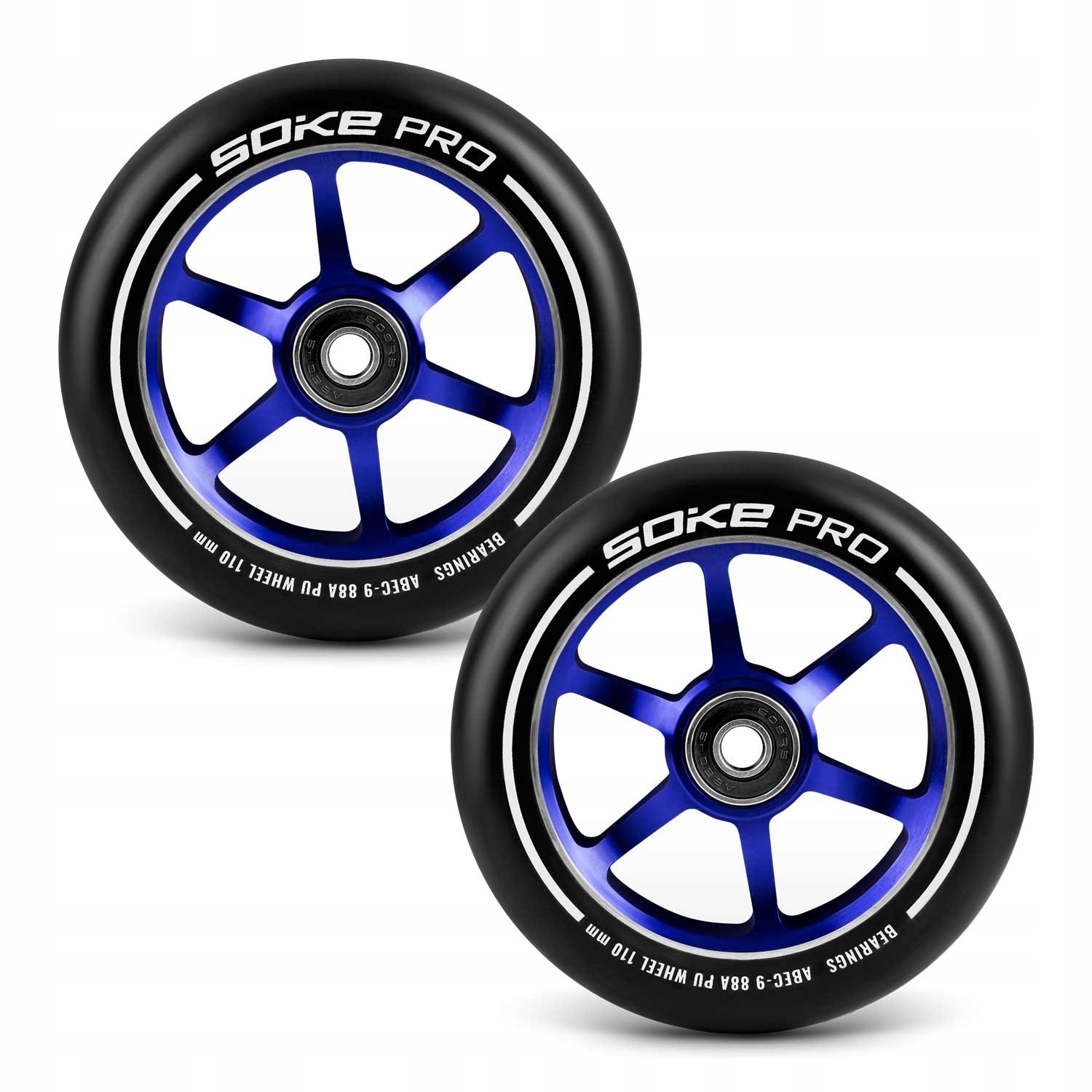 Kółka do hulajnogi 110 mm granatowe 2 szt Twardość kół 88A