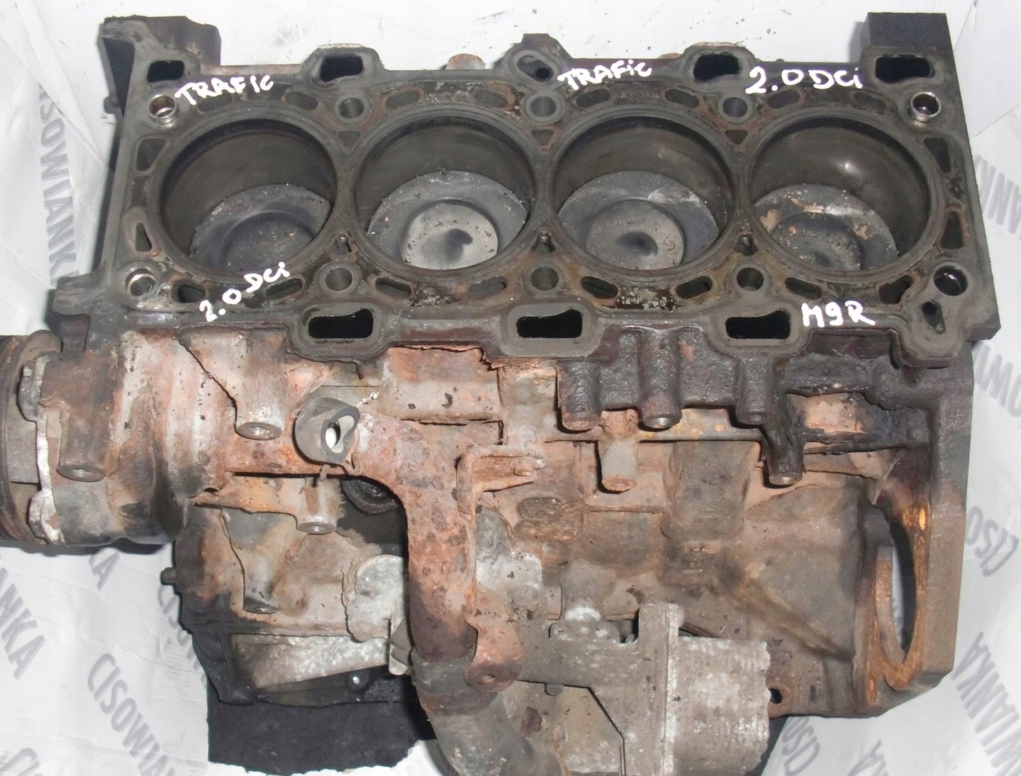 RENAULT TRAFIC OPEL VIVARO 2.0DCI M9R BLOK DÓŁ SILNIKA TŁOKI WAŁ