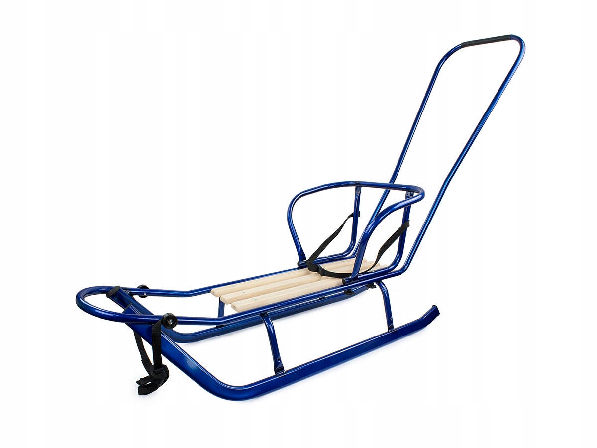 Metalowe Sanki Sonia Z Oparciem I Pchaczem 115 cm