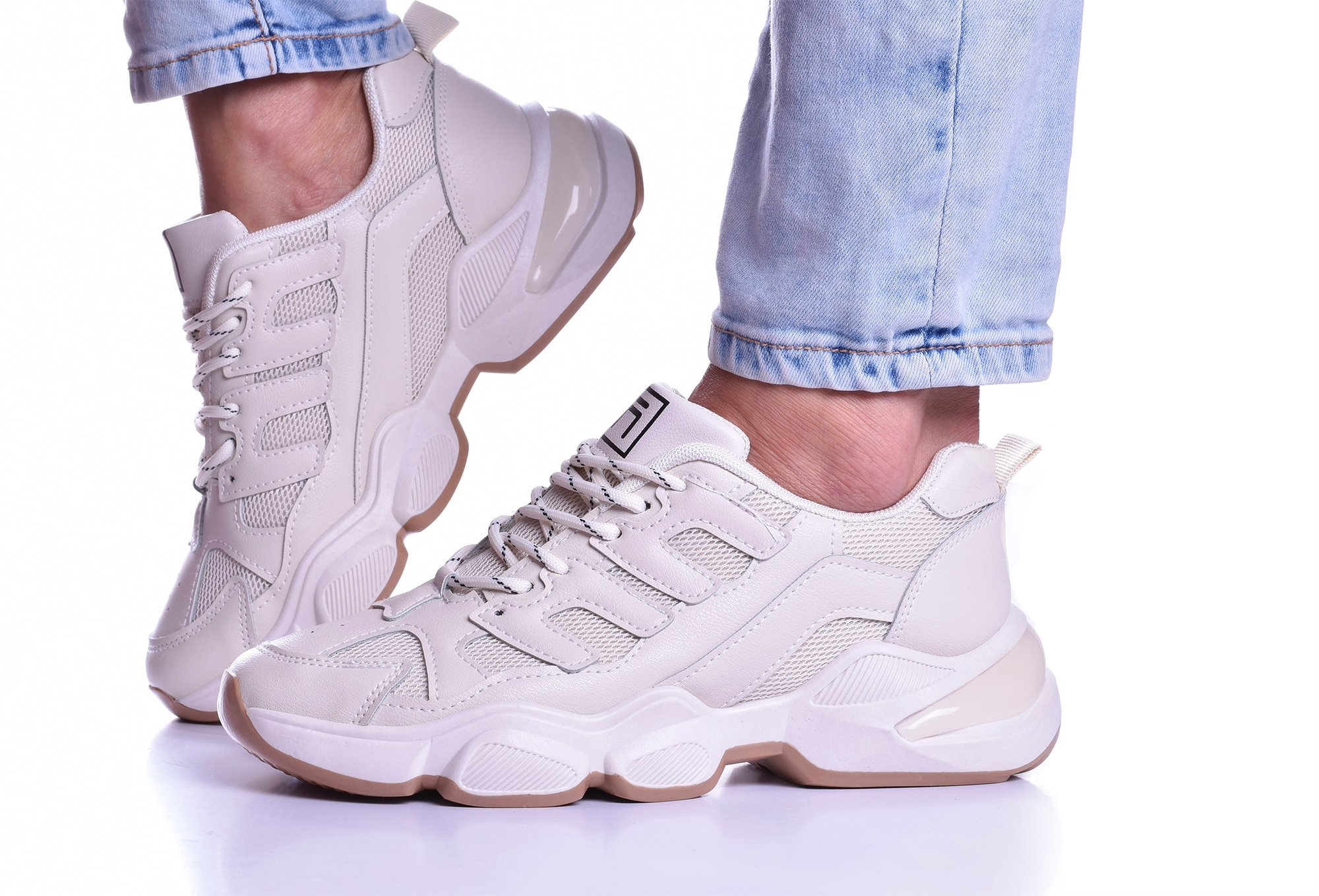 

Buty Damskie Adidasy Sneakersy Kama beżowe r.40