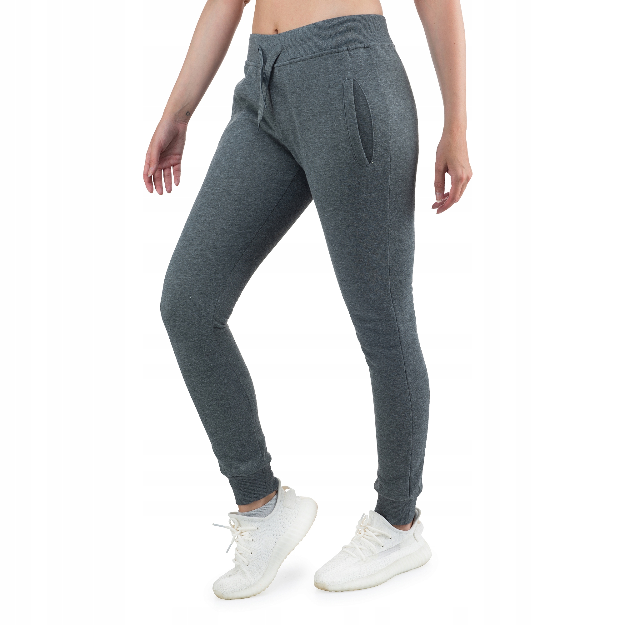 

CK01 roz. M Damskie Spodnie Dresowe Gładkie