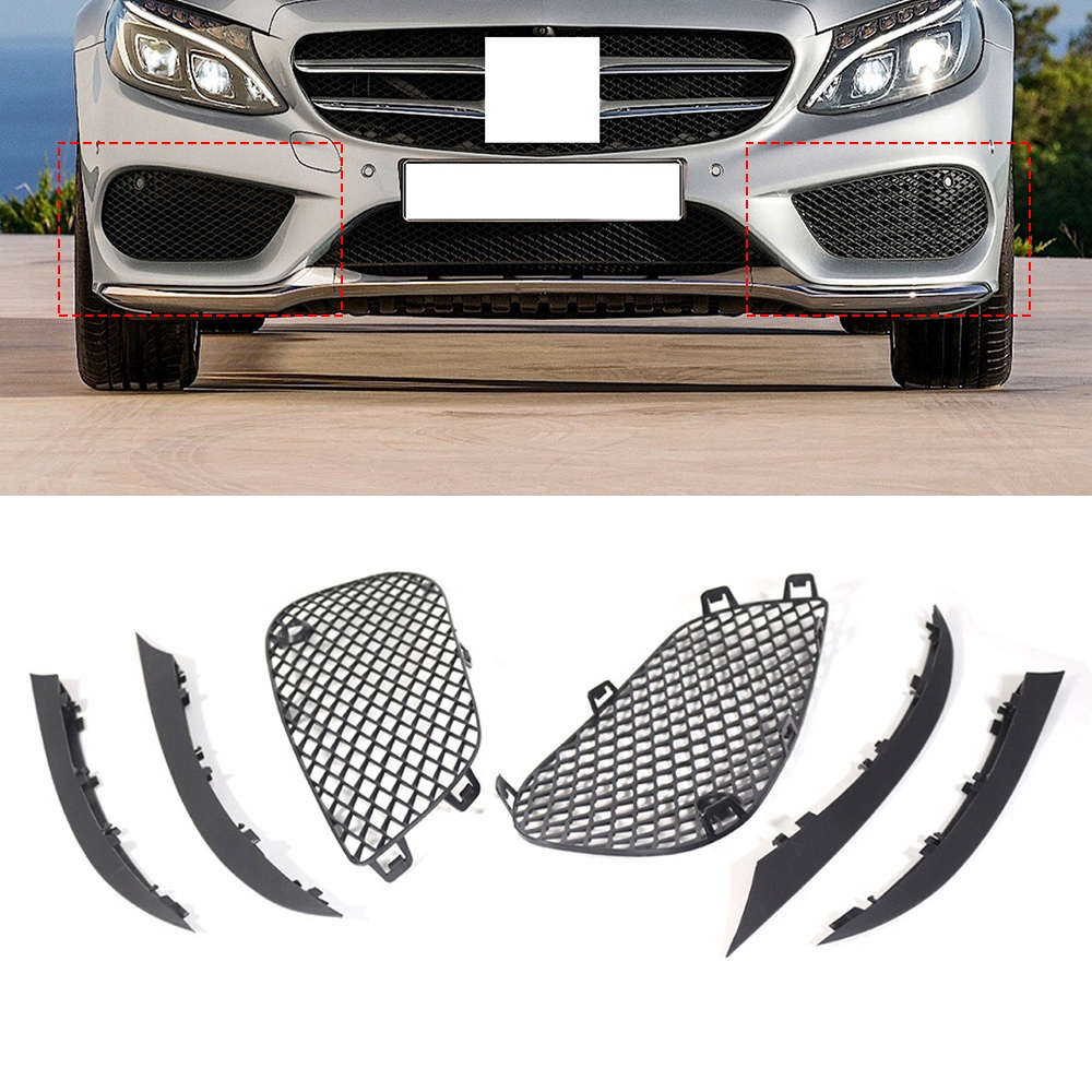 Rozdělovač krytu chladiče mlhového světla pro Mercedes-Benz W205