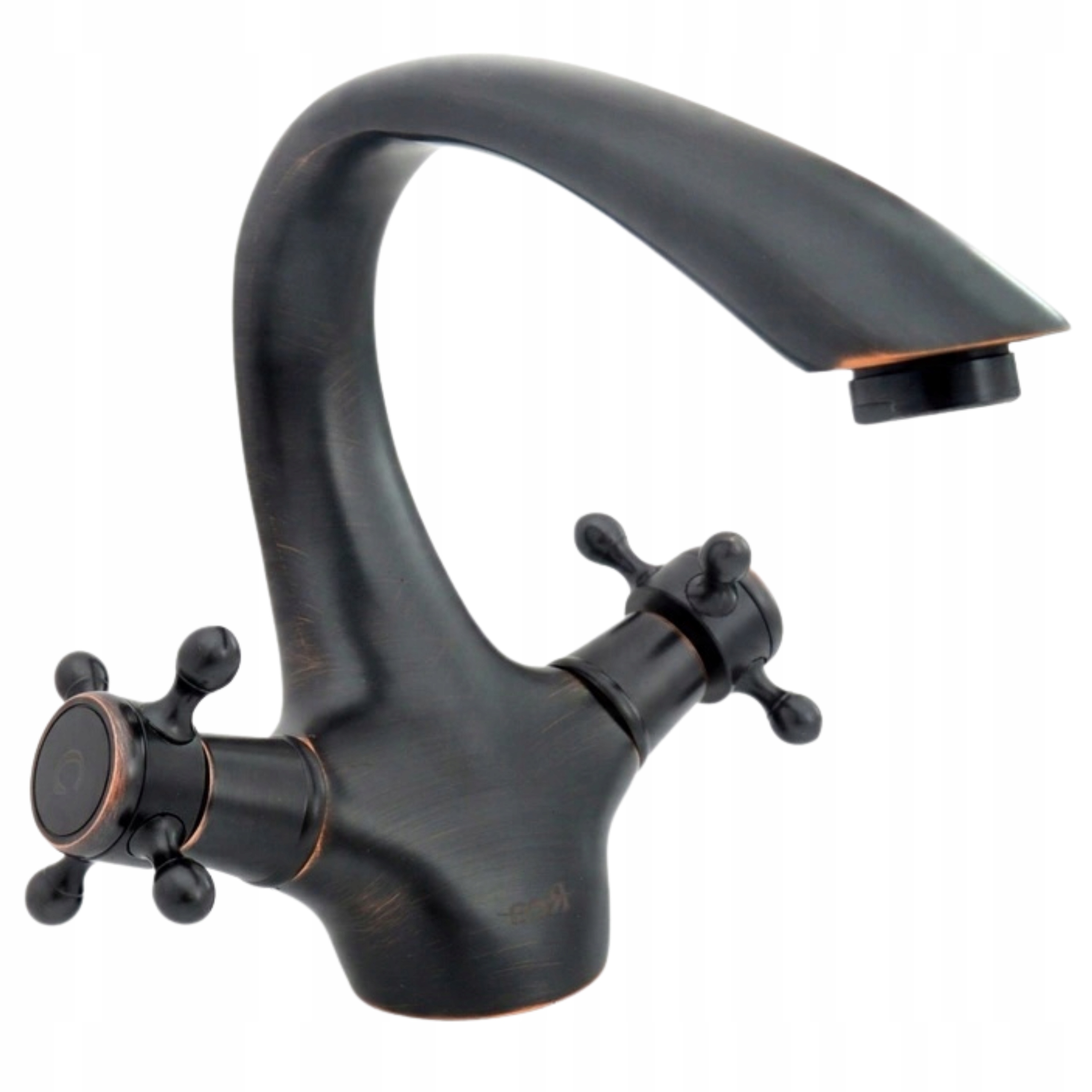 Čierna umývadlová batéria Old Black Retro Rea