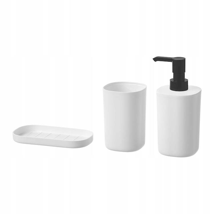 

Ss Ikea Storavan Komplet łazienkowy 3 szt. biały