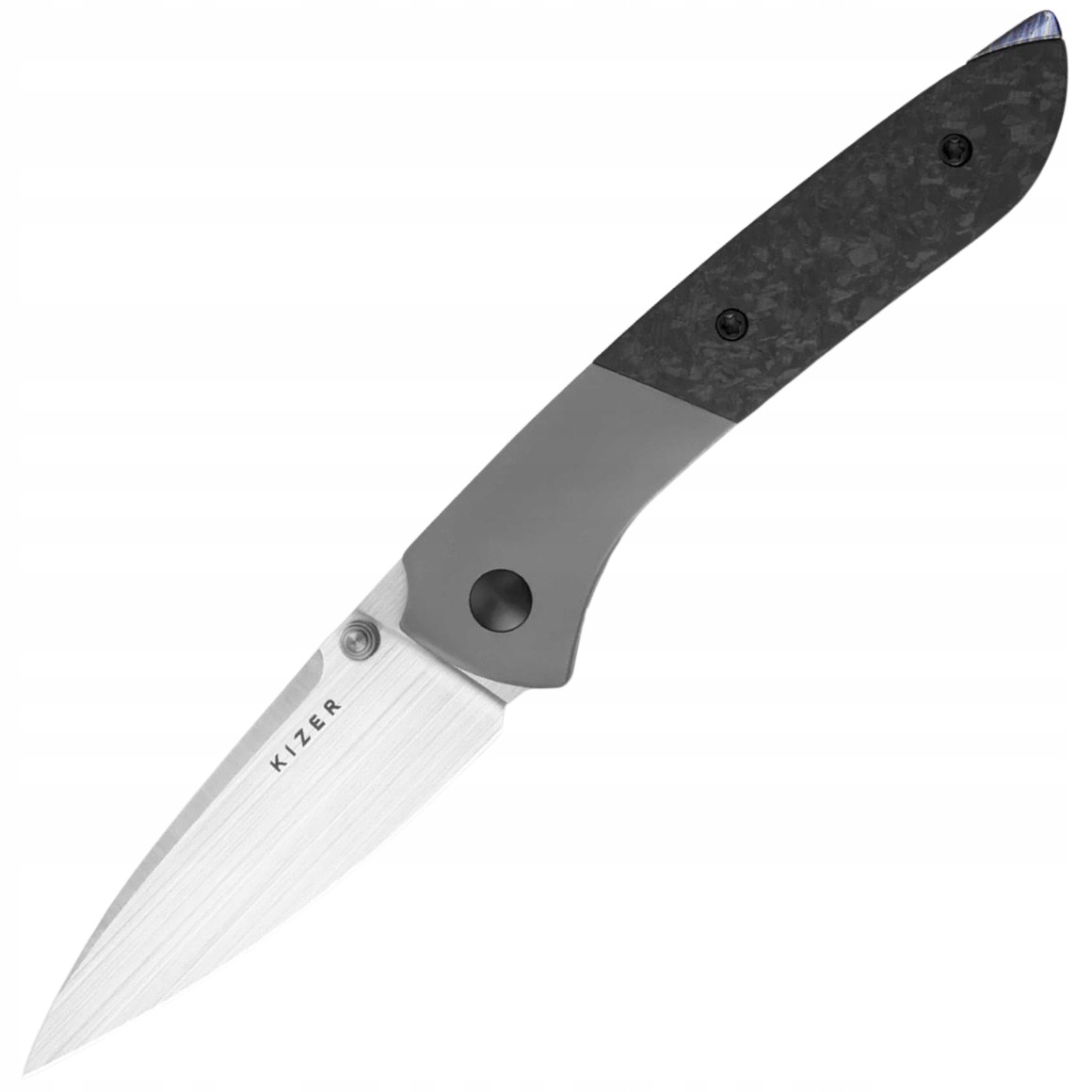 Kizer Spitfire Ki3690A1 nóż kieszonkowy 8 cm, Satin, tytan