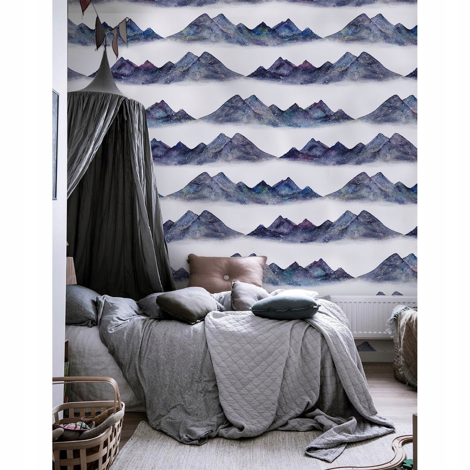 

Foto tapeta samoprzylepna Akwarela góry 416x254 cm