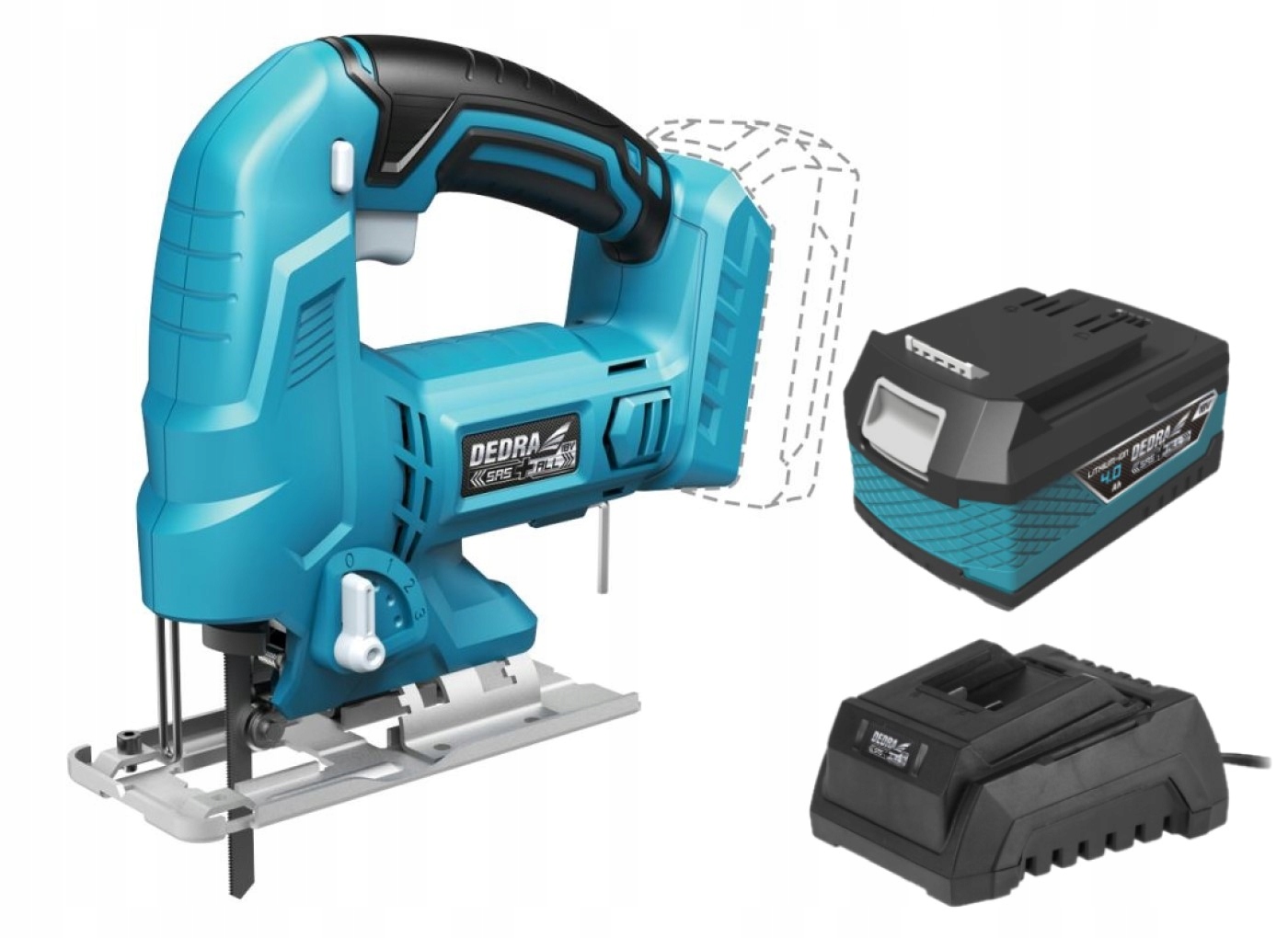 Dedra лобзик akum DED7067 SAS + ALL 18v 4Ah