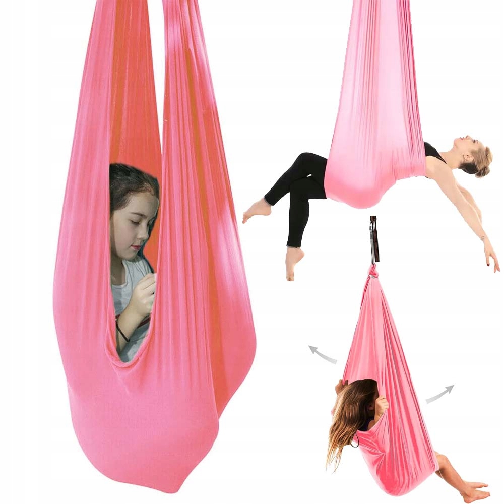 Houpací Síť Akrobatická Senzorická Houpačka Nylonová Pro Děti 280X150 CM