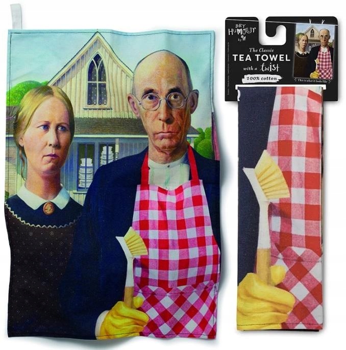 Tea Towels Kuchyňský ručník American Gothic Ozdobná Hadřík Kuchyňská sada