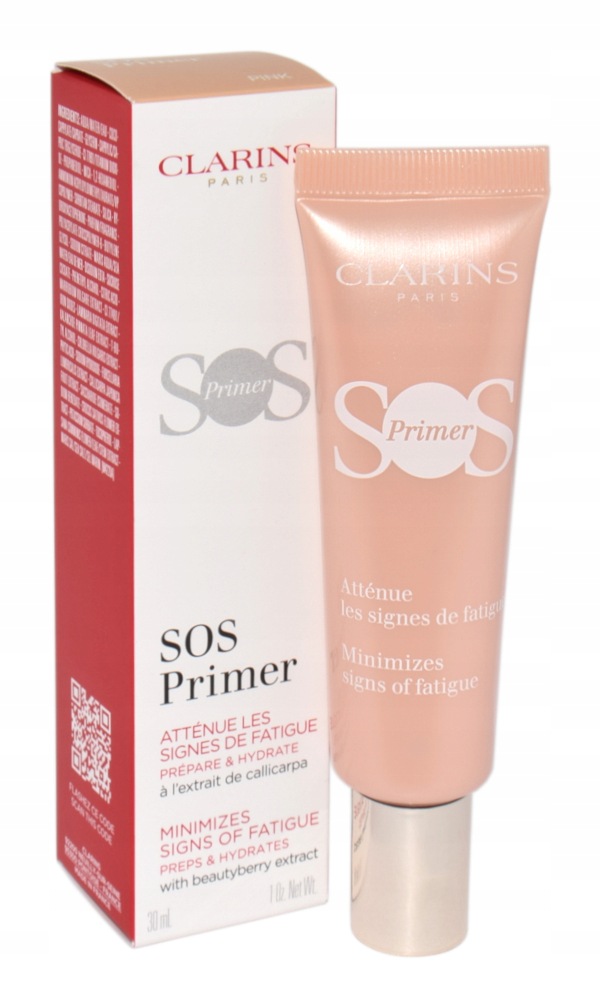 Podkladová báze pod make-up Clarins Sos Primer Pink 30 ml Rozjasňující růžová