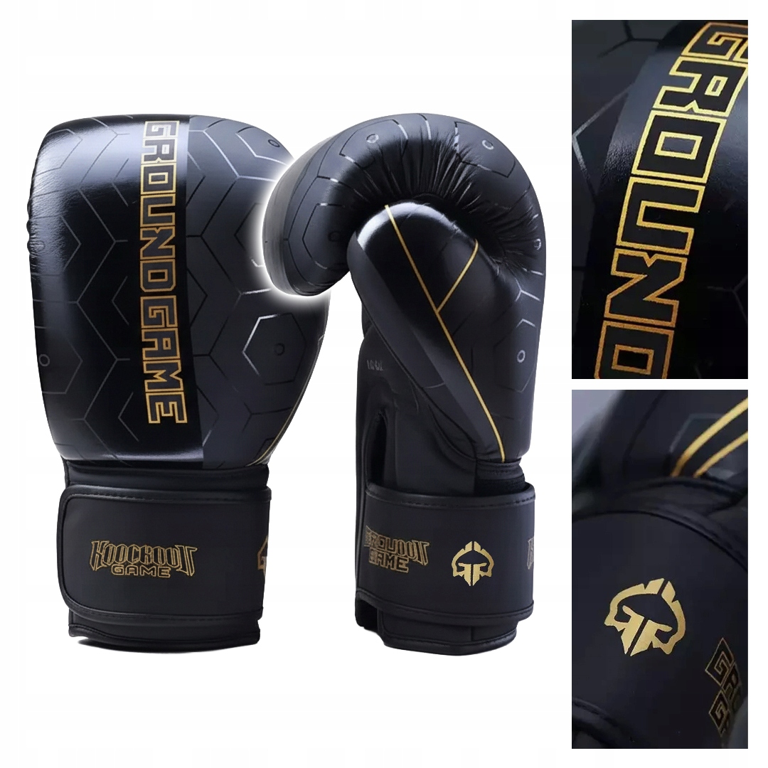 Tréninkové kožené boxerské rukavice Ground Game „Equinox“ vel. 14 oz