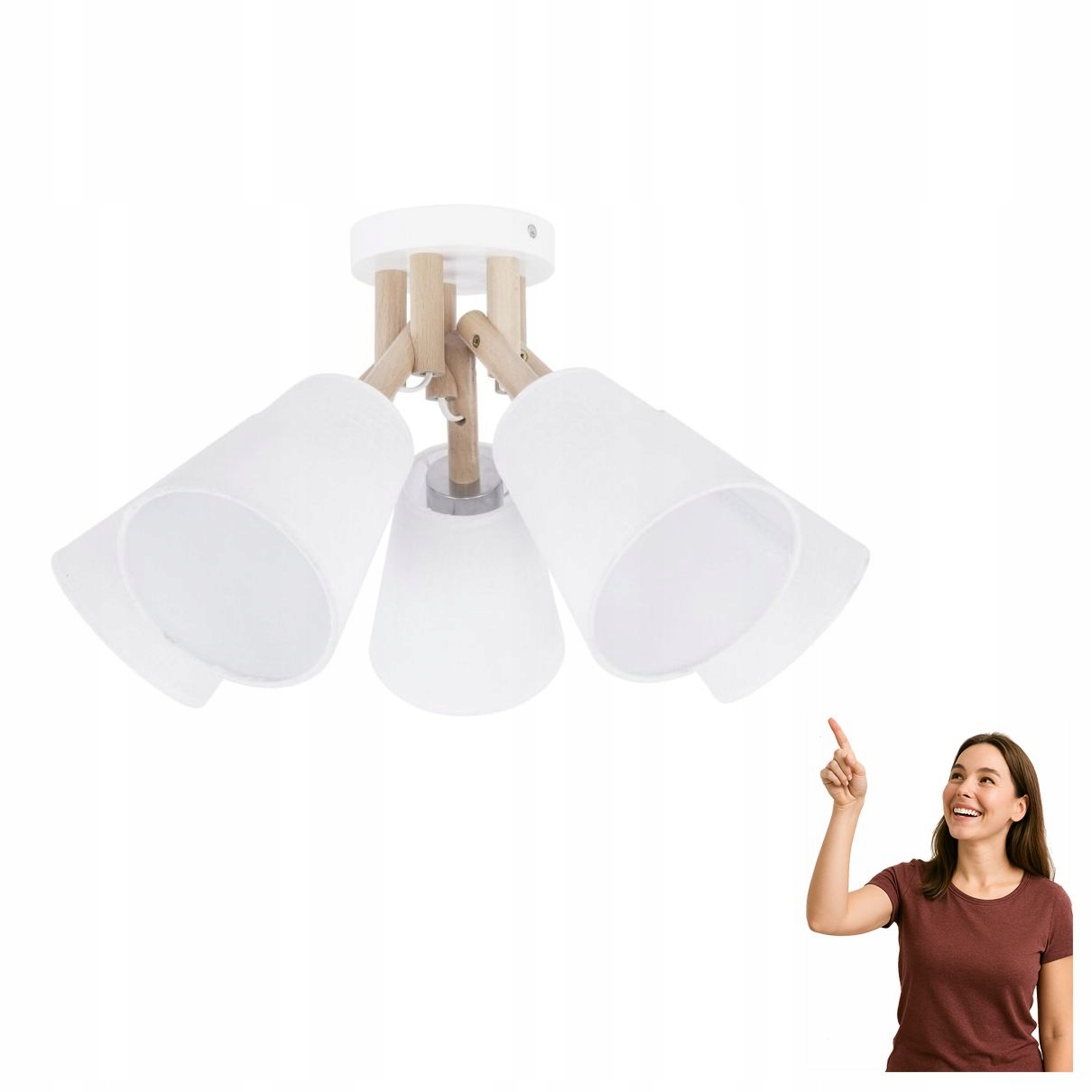 Stropní svítidlo Vaio White 666 Tk Lighting