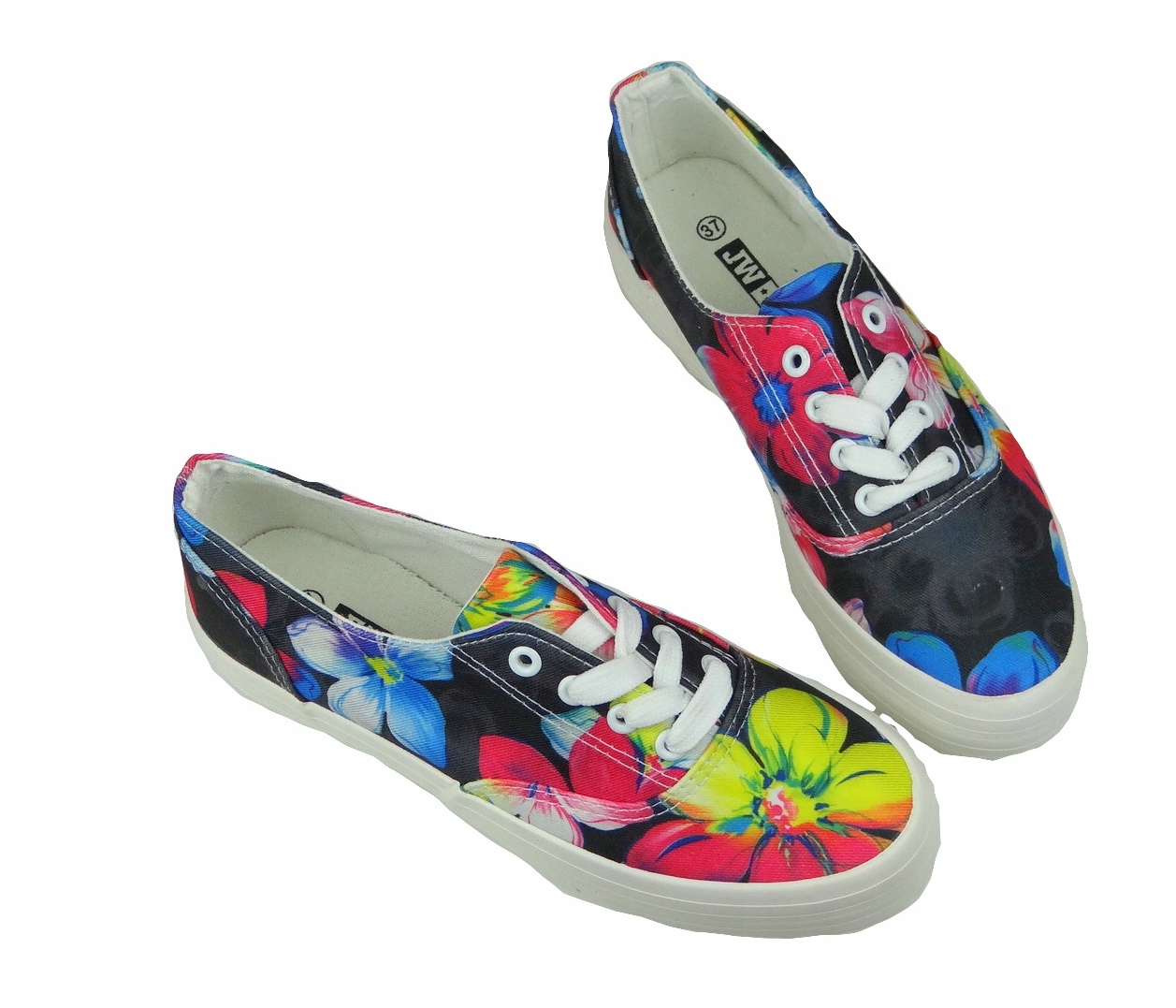 CIEMNE TENISÓWKI DAMSKIE WYSOKIE R.37 Rozmiar 37