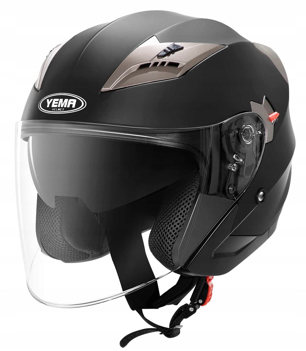 Yema Helmet YM-627-5 čierny mat Medium M