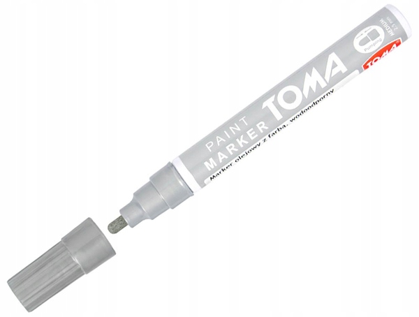 

Marker pisak olejowy olejny Toma srebrny
