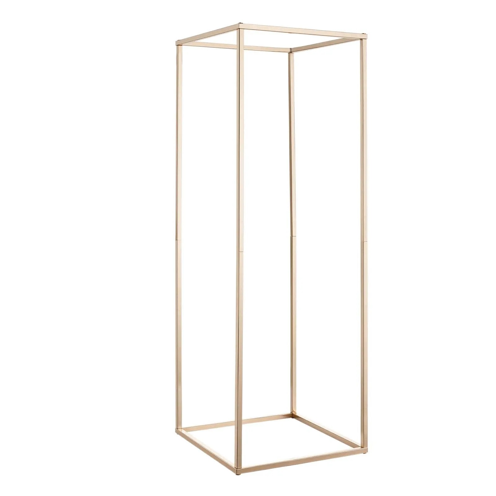 Květinový svatební stojan zlatý 280 x 280 x 800 mm premium 10 ks sada