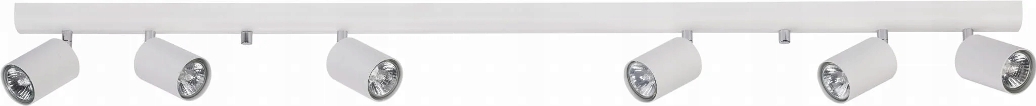 Stropná lampa reflektory lišta 120 cm biela 6 bodov Eye Spot Nowodvorski