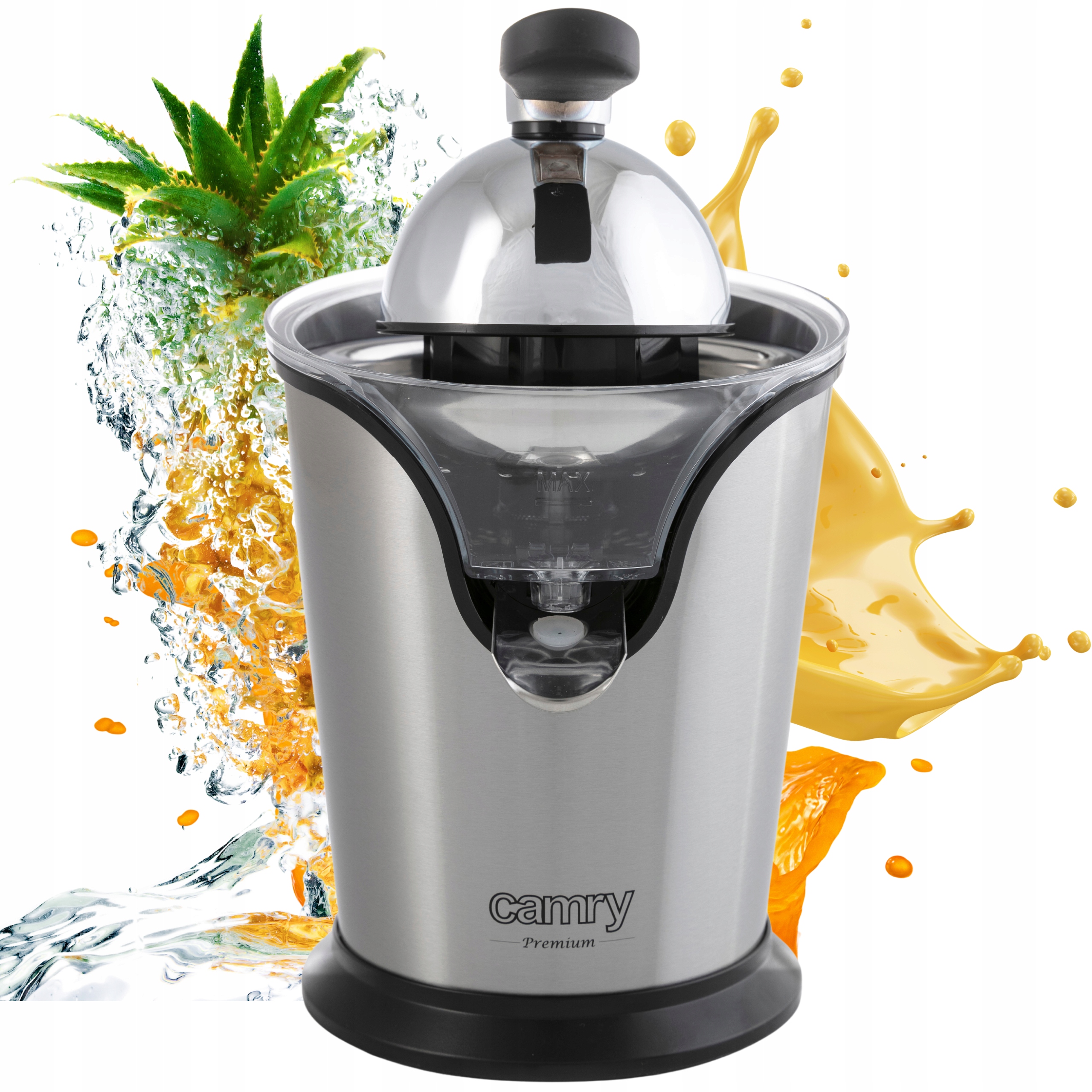 Elektrický odšťavňovač na citrusy Kuchyňský džus 500W Stříbrný 1L