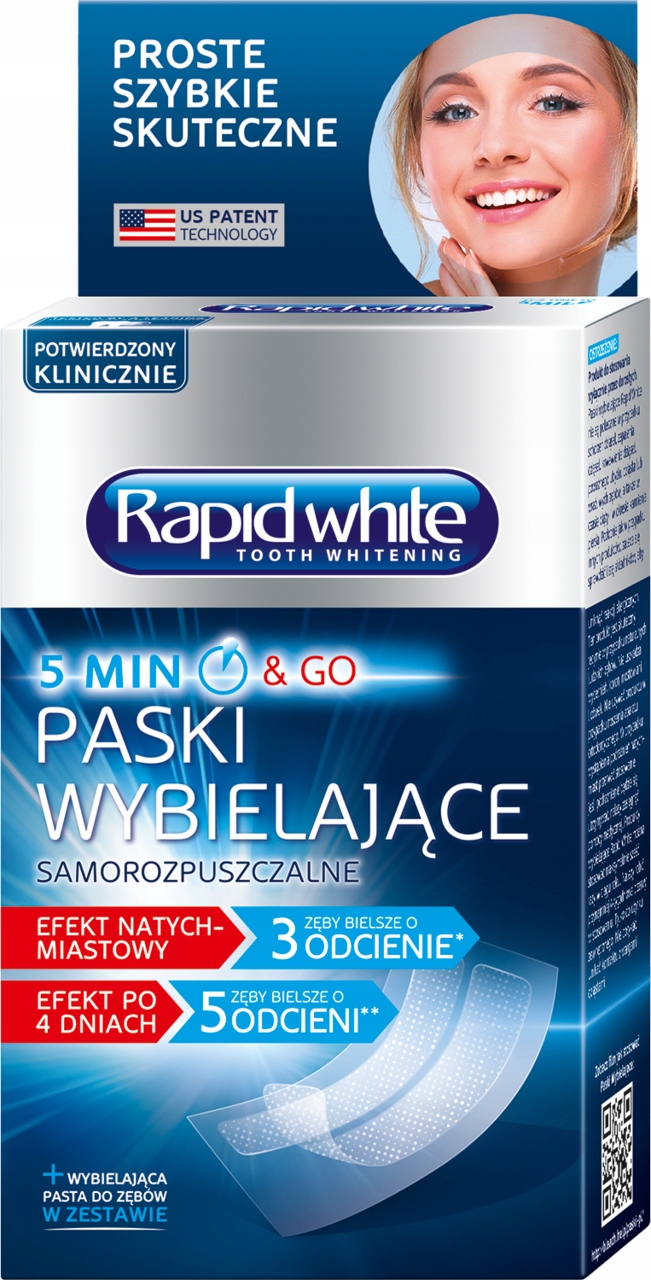 Paski Wybielające Zęby Rapid White Samorozpuszczalne