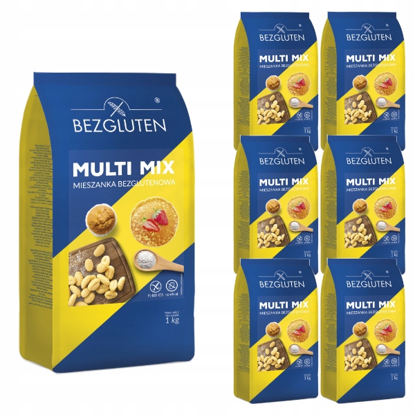 6x Multi Mix – bezlepková směs 1 kg Bezgluten