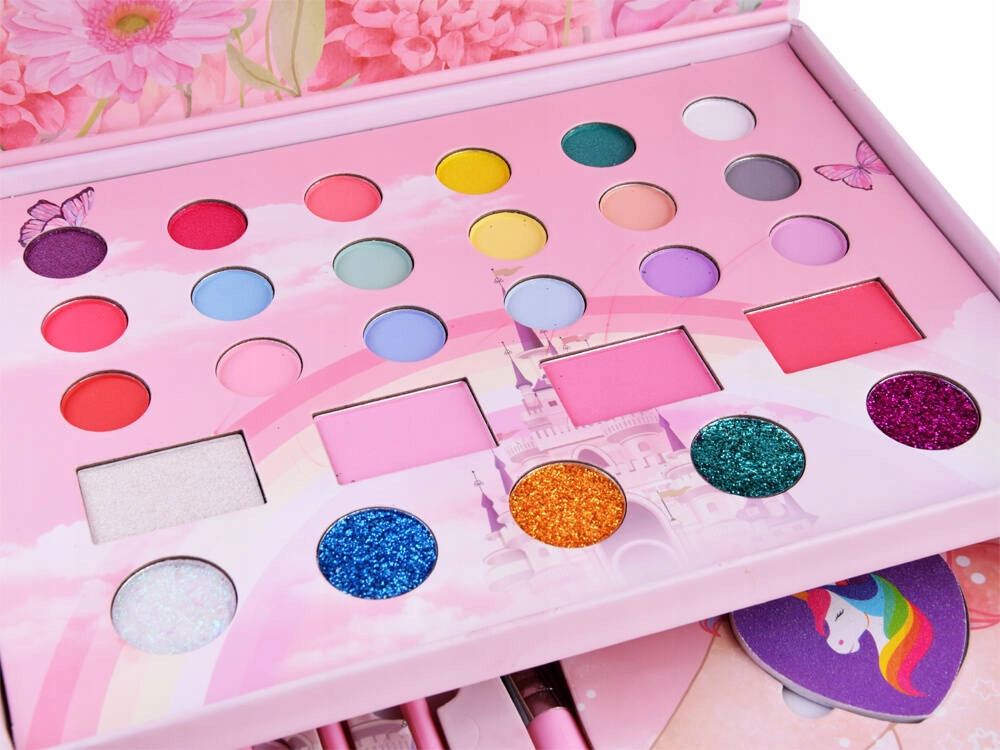 Zestaw do Makijażu Malowania Kosmetyki w Kuferku dla Dzieci Cienie Make UP Marka AiM