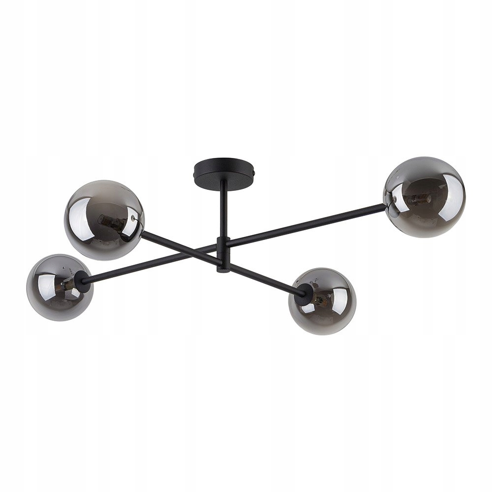 Stropný luster Guľôčky Metal Čierna E27 Vymeniteľný zdroj Sarius Tk Lighting