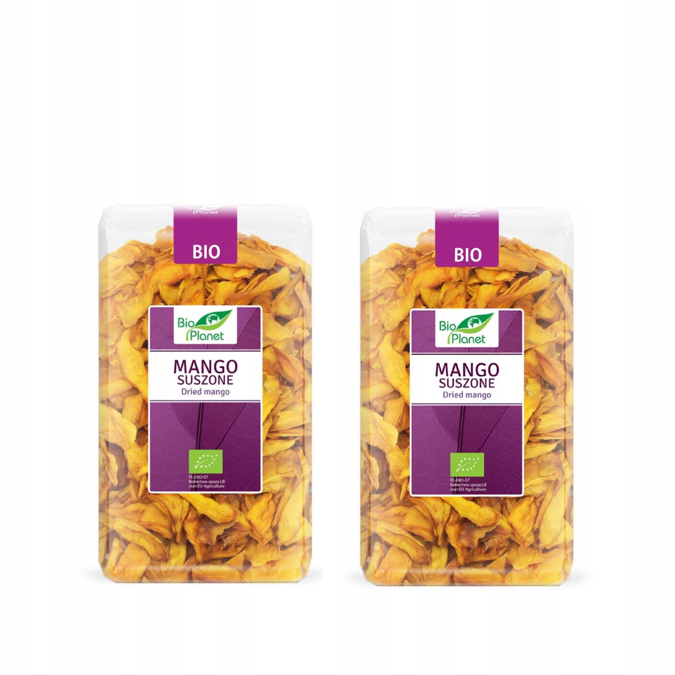 2x Mango Suszone Bio 400 g Bio Planet